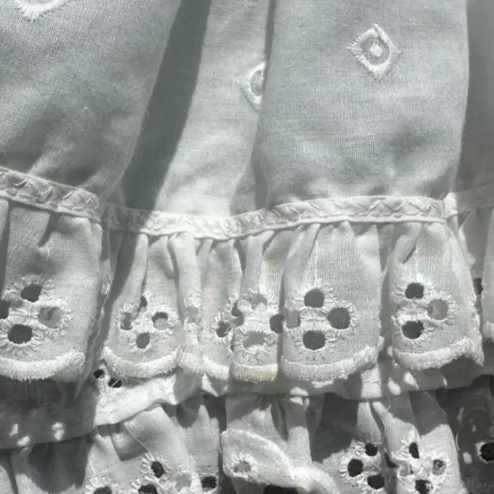 Vintage white eyelet